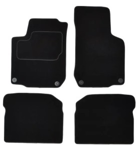 CUSTOPOL Σετ Μαύρα Πατάκια VW160C για VW Golf IV (1J1) – 4 τεμ