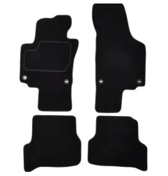 CUSTOPOL Σετ Μαύρα Πατάκια VW185C για VW Golf Plus (5M1) – 4 τεμ