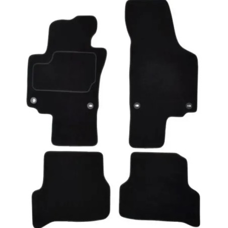 CUSTOPOL Σετ Μαύρα Πατάκια VW185C για VW Golf Plus (5M1) – 4 τεμ