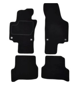 CUSTOPOL Σετ Μαύρα Πατάκια VW185C για VW Golf Plus (5M1) – 4 τεμ