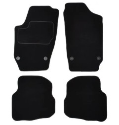 CUSTOPOL Σετ Μαύρα Πατάκια VW340C για VW Polo IV (9A4, 9A2, 9N2, 9A6) – 4 τεμ