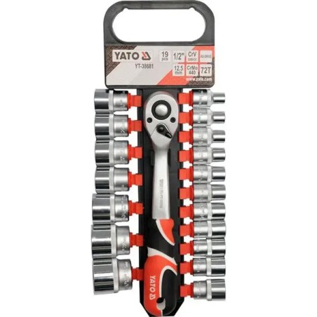 YATO YT-38681 Καστάνια Με Καρυδάκια 1/2″ – 19 τεμ