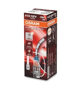OSRAM Λάμπα H3 Night Breaker Laser +150% 12V 55W 64151NL (1 τεμ)