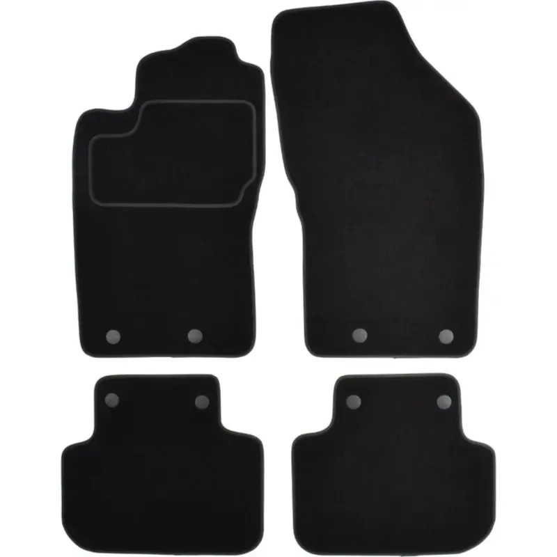 CUSTOPOL Σετ Μαύρα Πατάκια ALF30C για Alfa Romeo 147 (937) – 4 τεμ