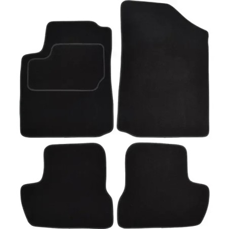 CUSTOPOL Σετ Μαύρα Πατάκια CIT85C για Citroën C2 Hatchback (JM) – 4 τεμ