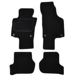 CUSTOPOL Σετ Μαύρα Πατάκια SK070C για Škoda Octavia II Hatchback (1Z3, 1Z5) – 4 τεμ