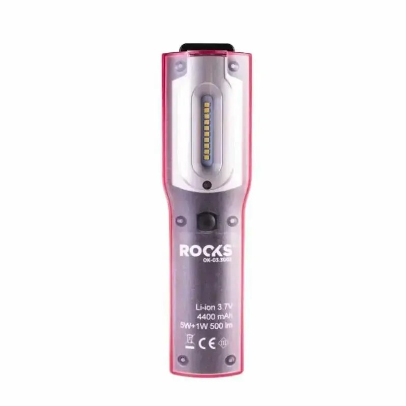 ROOKS Φακός Εργασίας LED OK033003 100–500 lm 3.7 V με Επαναφορτιζόμενη Μπαταρία
