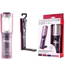 ROOKS Φακός Εργασίας LED OK033003 100–500 lm 3.7 V με Επαναφορτιζόμενη Μπαταρία