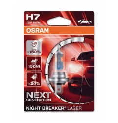 OSRAM Λάμπα H7 Night Breaker Laser +150% 12V 55W 64210NL01B (1 τεμ)