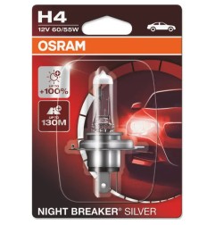 OSRAM Λάμπα H4 Night Breaker Silver 12V 60/55W 64193NBS01B (1 τεμ)