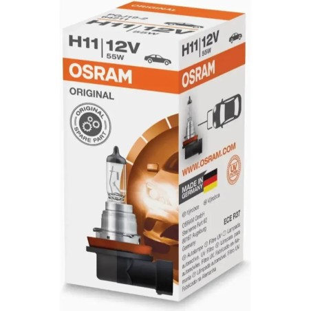 OSRAM Λάμπα H11 Original Line Αλογόνου 12V 55W 64211 (1 τεμ)