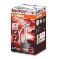 OSRAM Λάμπα XENON D2S Night Breaker Laser +200% 4500K Φυσικό Λευκό 85V 35W 66240XNN (1 τεμ)