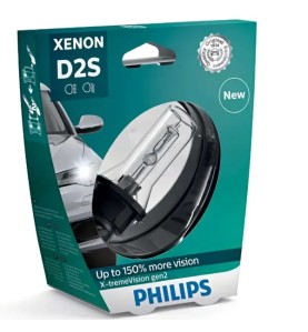PHILIPS Λάμπα Xenon D2S X-tremeVision Gen2 +150% 4800K 85V 35W 85122XV2S1 (1 τεμ)