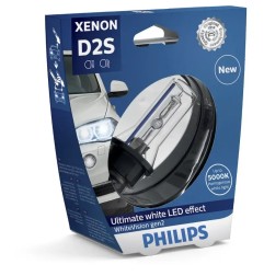 PHILIPS Λάμπα Xenon D2S WhiteVision X-treme 5000K 85V 35W 85122WHV2S1 (1 τεμ)