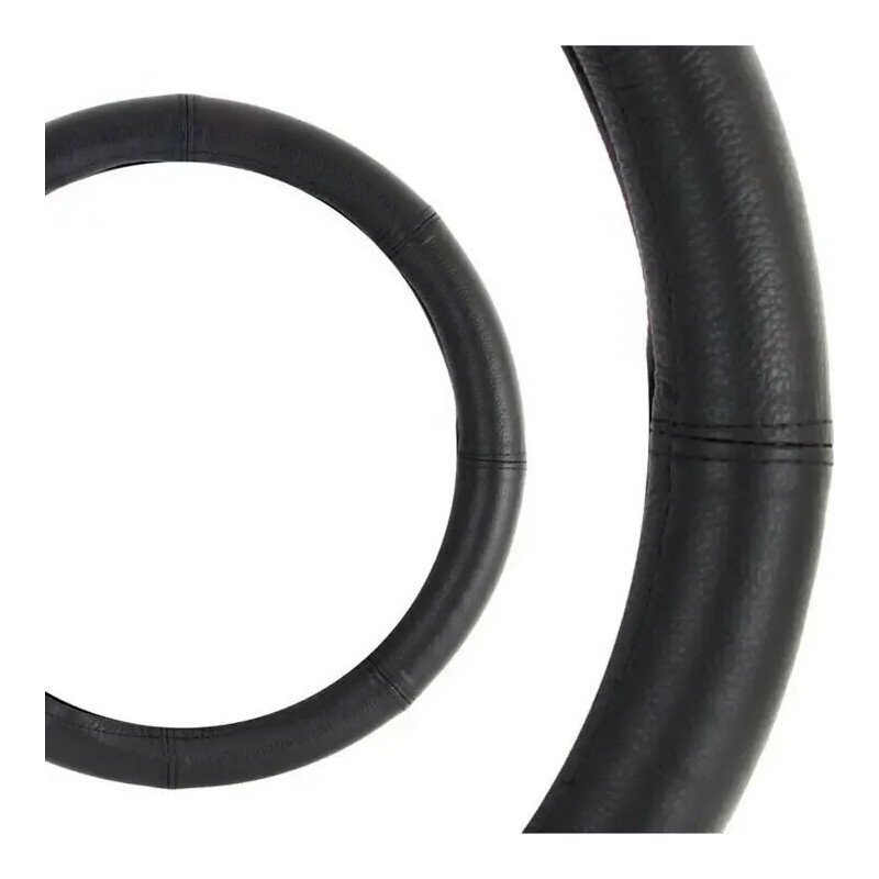 AMIO Καλυμμα Τιμονιου Δερματινο 39/41CM Μαυρο