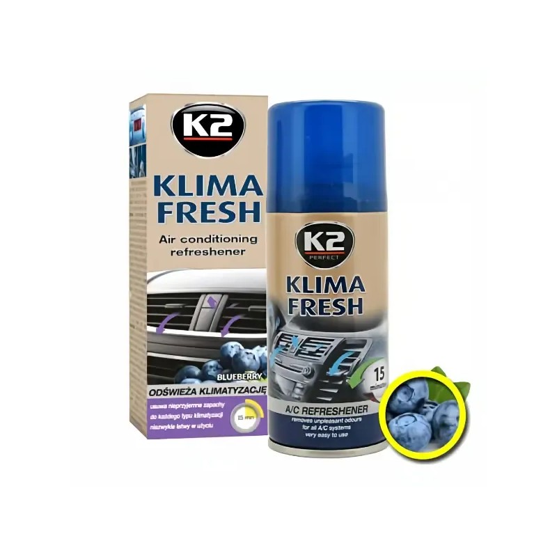 K2 Καθαριστικό A/C Klima Fresh Blueberry 150ml