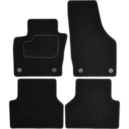 CUSTOPOL Σετ Μαύρα Πατάκια AUD225C για Audi Q3 (8UB, 8UG) – 4 τεμ