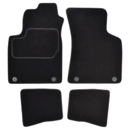 CUSTOPOL Σετ Μαύρα Πατάκια AUD250C για Audi TT Coupe (8N3) – 4 τεμ