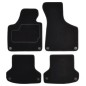 CUSTOPOL Σετ Μαύρα Πατάκια AUD75C για Audi (Universal) – 4 τεμ