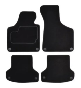 CUSTOPOL Σετ Μαύρα Πατάκια AUD75C για Audi (Universal) – 4 τεμ