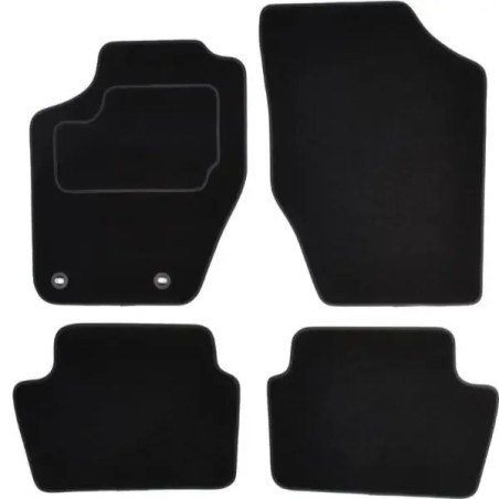 CUSTOPOL Σετ Μαύρα Πατάκια CIT110C για Citroën C4 – 4 τεμ