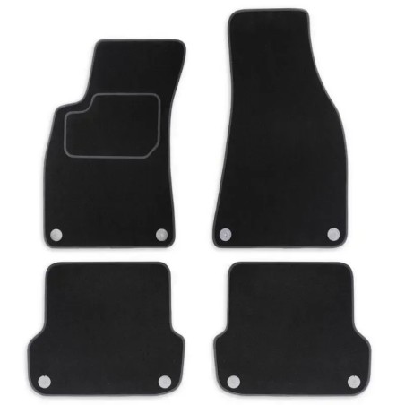 CUSTOPOL Σετ Γκρι Πατάκια AUD115S για Audi A4 – 4 τεμ