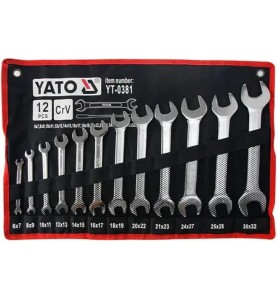 YATO YT-0381 Σετ Διπλών Γερμανικών Κλειδιών 6–32 mm 12 τεμ