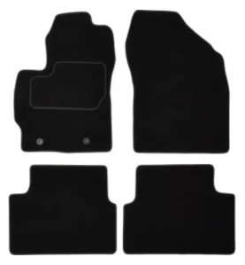CUSTOPOL Σετ Μαύρα Πατάκια TOY10C για Toyota Auris (E15) – 4 τεμ
