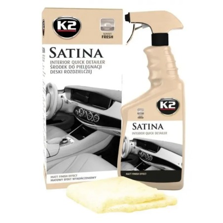 K2 SATINA BLUEBERRY Καθαριστικό Ταμπλό 750ml + Microfibre