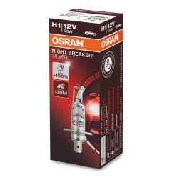 OSRAM Λάμπα H1 Night Breaker Silver +100% 12V 55W 64150NBS (1 τεμ)