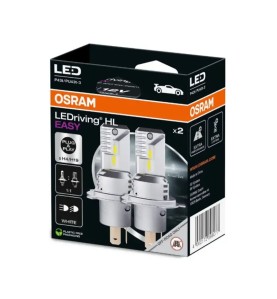 OSRAM Λάμπες H4/H19 LEDriving HL EASY 6500K 12V 16W 64193DWESY2HB (2 τεμ)