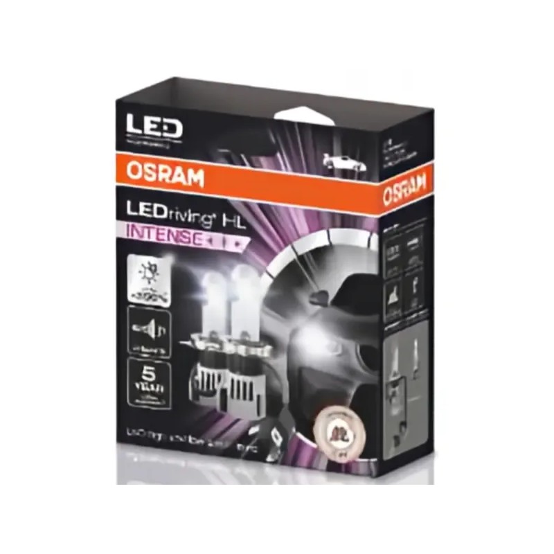 OSRAM Λάμπα LEDriving HL INTENSE H4/H19 6000K Ψυχρό Λευκό 12V 21W 64193DWINT2HFB (2 τεμ)