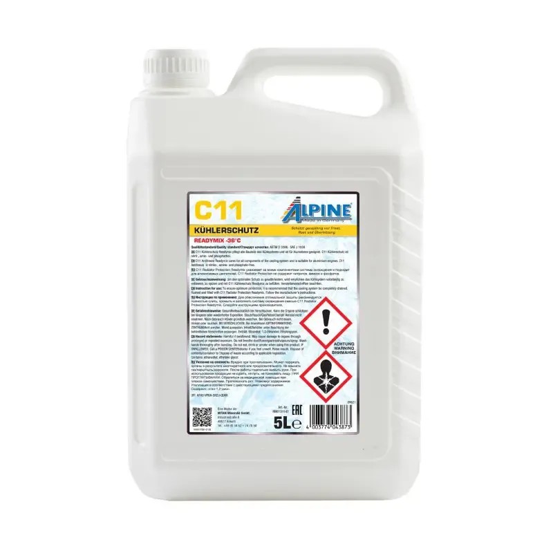 ALPINE Αντιψυκτικό C11 Αραιωμένο (Μπλε) -36°C 5L