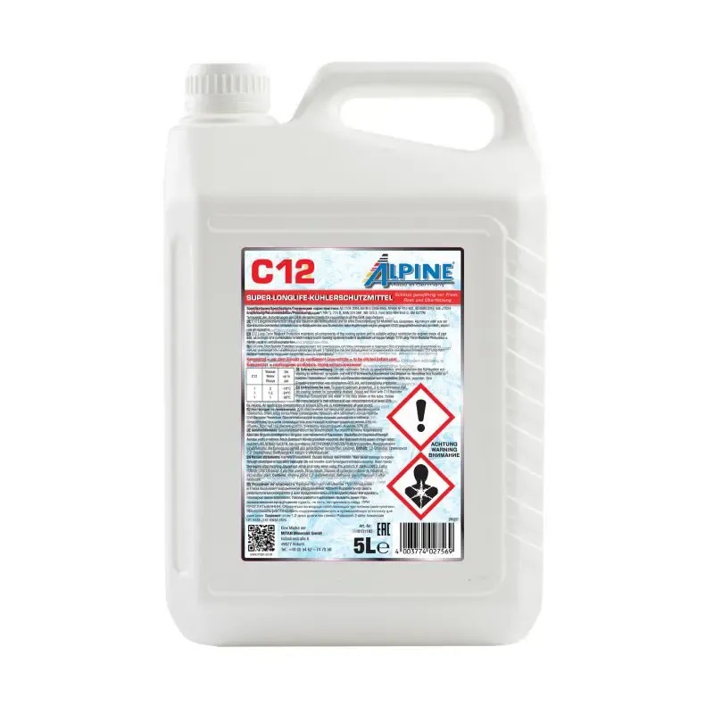 ALPINE Αντιψυκτικό C12 Αραιωμένο (Κόκκινο) -36°C 5L ALPINE Αντιψυκτικό C12 Αραιωμένο (Κόκκινο) -36°C 5L