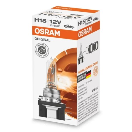 OSRAM Λάμπα H15 Αλογόνου 12V 55W 64176 (1 τεμ)
