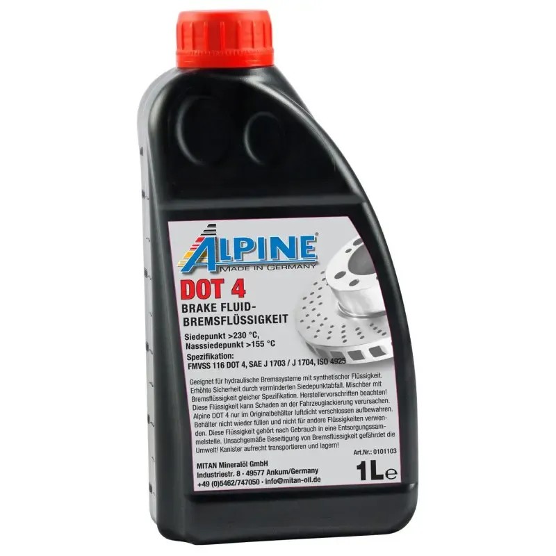 ALPINE Υγρό Φρένων DOT4 1L