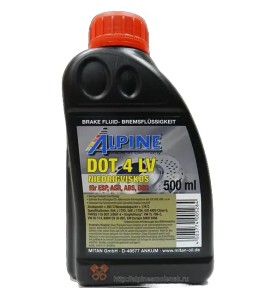 ALPINE Υγρό Φρένων DOT4 LV 1L