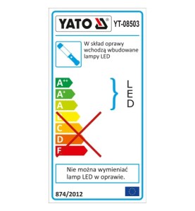 YATO YT-08503 Επαναφορτιζόμενος Φακός Εργασίας LED 600lm