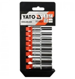YATO YT-14431 Σετ Καρυδάκια Μακρυά 1/4'' 8 τεμ