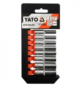YATO YT-14431 Σετ Καρυδάκια Μακρυά 1/4'' 8 τεμ