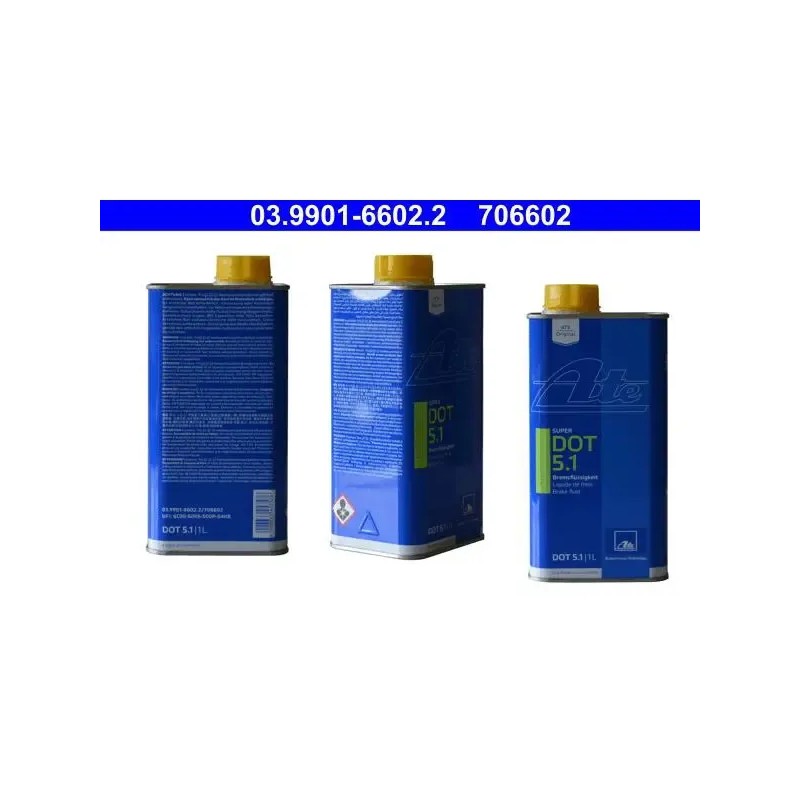 ATE Υγρό Φρένων DOT5.1 180C/265C 1LT ATE Υγρό Φρένων DOT5.1 180C/265C 1LT