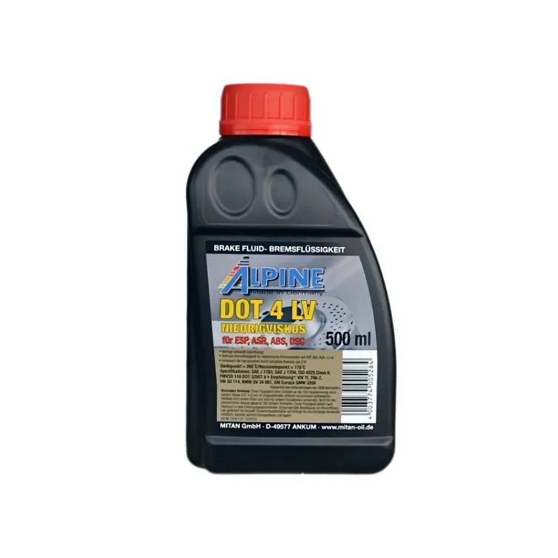 ALPINE Υγρό Φρένων DOT4 LV 500ml