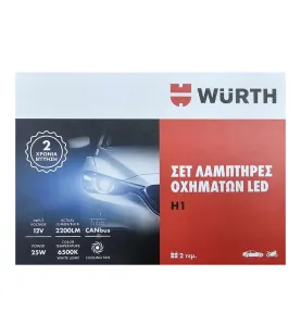 WURTH Λάμπες Σετ H1 LED Ψυχρό Λευκό 12V 25W 5997832391 (2 τεμ)