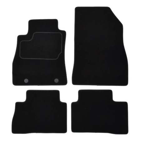 CUSTOPOL Σετ Μαύρα Πατάκια NIS65C για Nissan Juke (F15) – 4 τεμ