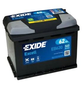 EXIDE Μπαταρία Excell 62AH/540A EB620