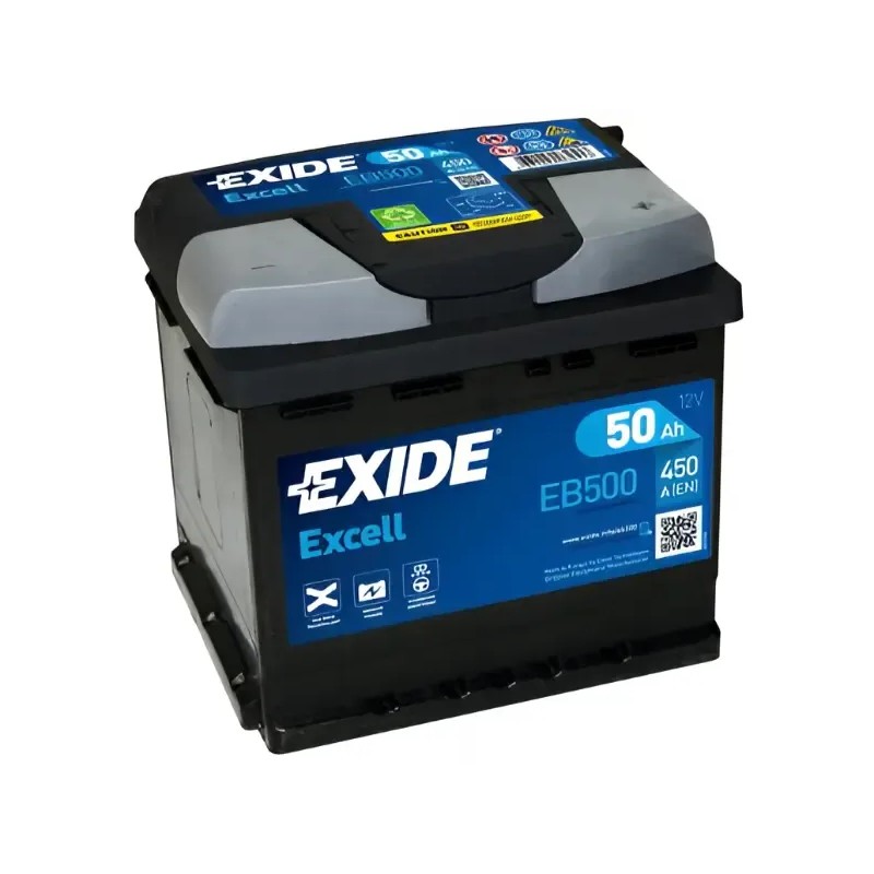 EXIDE Μπαταρία Excell 50AH/450A EB500