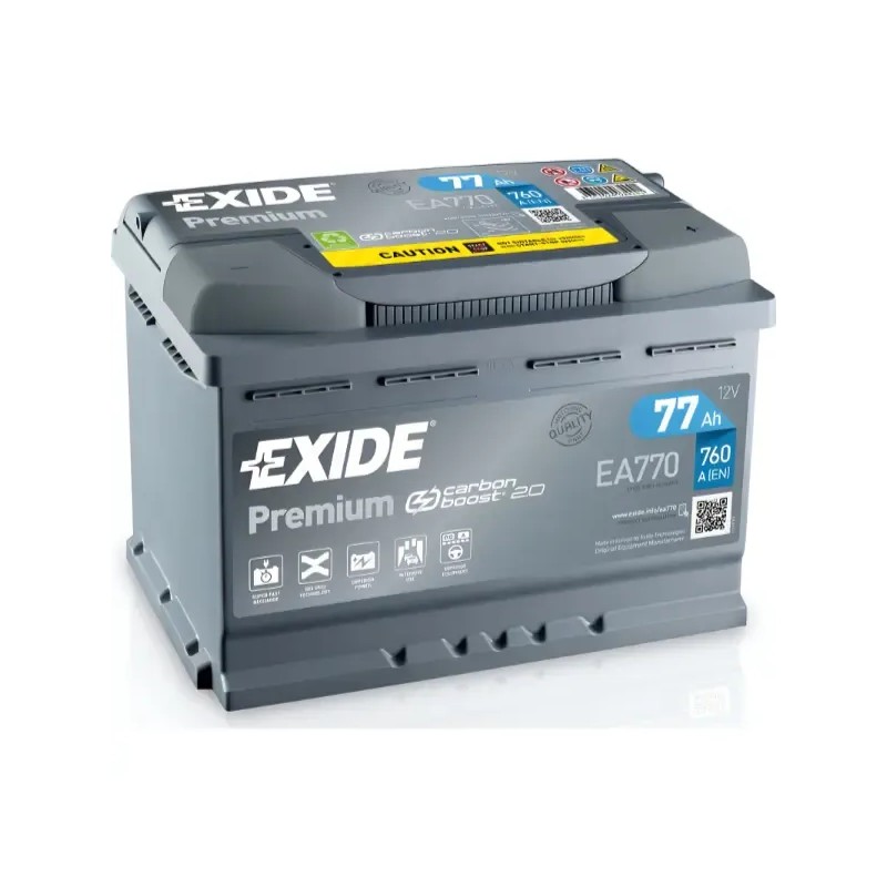 EXIDE Μπαταρία Premium 77AH/760A EA770
