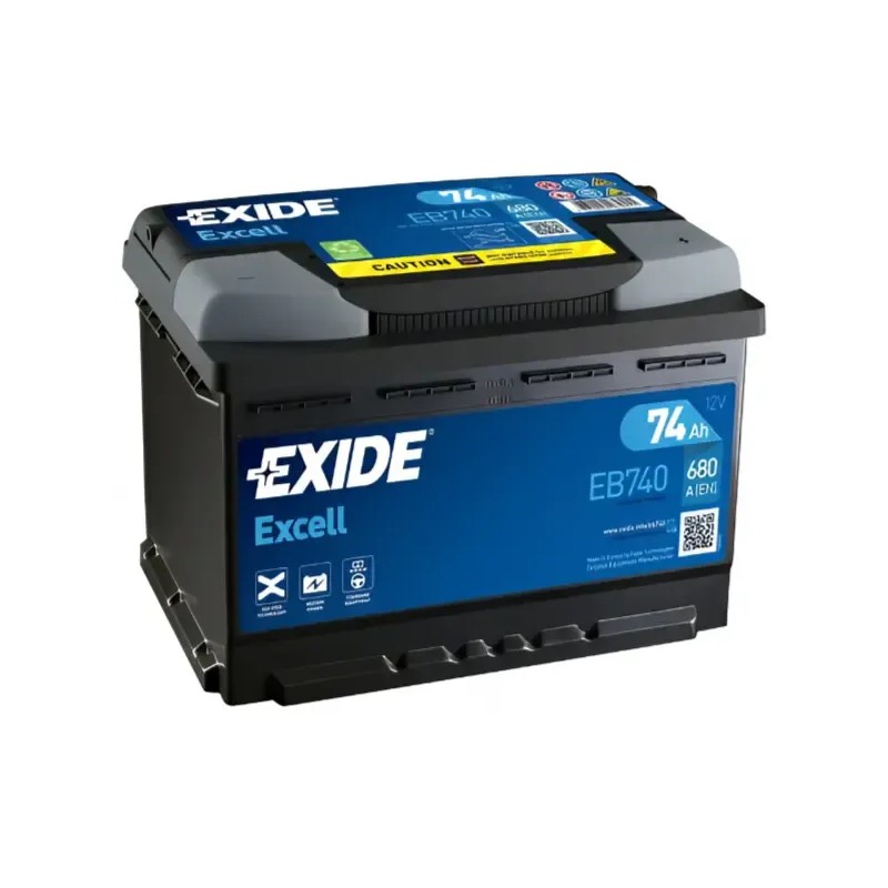 EXIDE Μπαταρία Excell 74AH/680A EB740