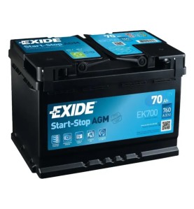 EXIDE Μπαταρία AGM 70AH/760Α EK700