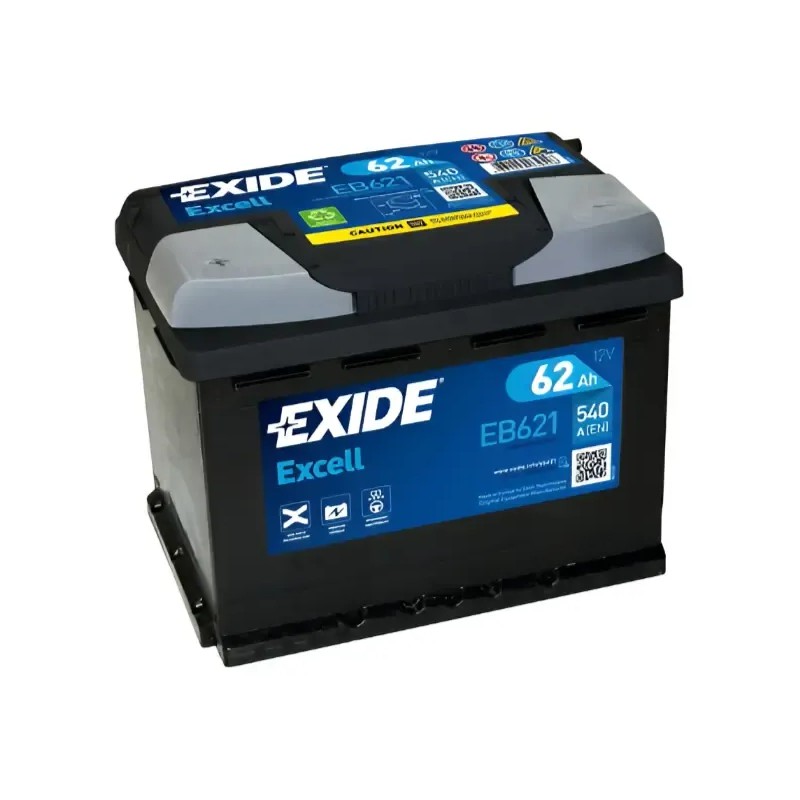 EXIDE Μπαταρία Excell 62AH/540A EB621 EXIDE Μπαταρία Excell 62AH/540A EB621
